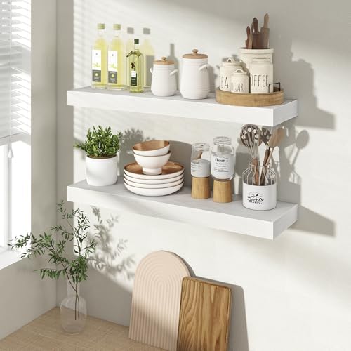 Acovy 24 Inch Floating Shelves for Wall 2 Pack, Wall Mounted Floating Shelf - Image 4
