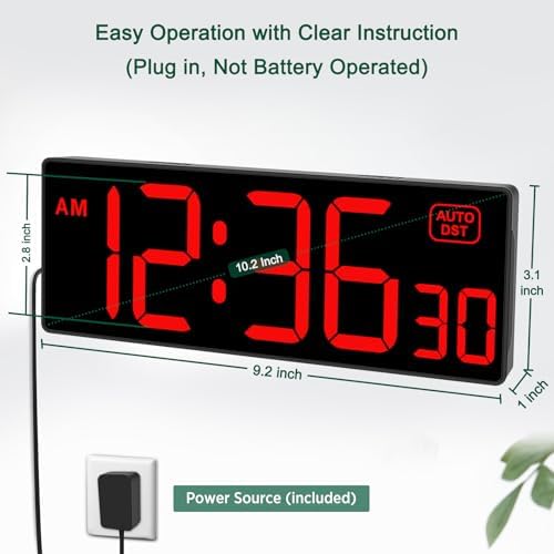 Soobest LED Digital Wall Clock - Image 3