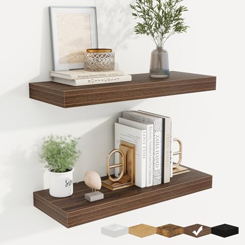 Floating Shelves for Wall, Wall Mounted Wood Shelves by Fuqing