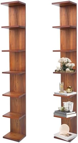 7 Tier Wall Shelf Unit, Vertical Column Floating Storage Home Decor Organizer by Unknown