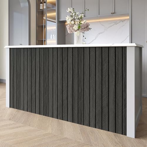 Black Wood Panels for Wall Self Adhesive Wood Slat Wall Panel 11.8"x196" - Image 6