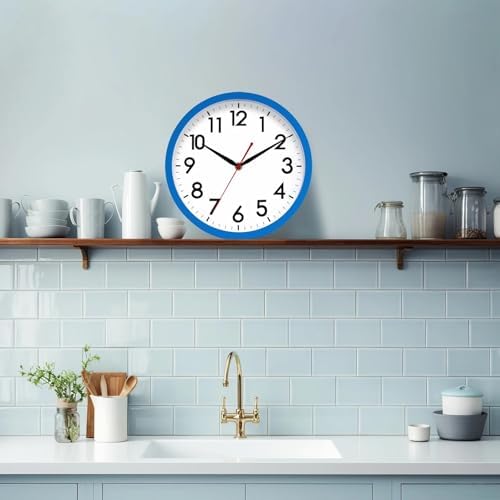 AKCISOT 12 Inch Wall Clock, Silent Battery Operated Analog Clock - Image 5