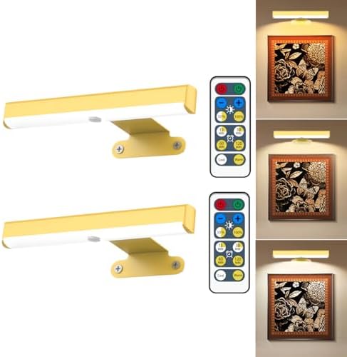 EUIOKUN LED Picture Light Battery Operated Wall Sconces by EUIOKUN