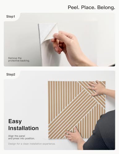 JaneTech Acoustic Wall Panels 23.62 x 23.62 Inch, Decorative Acoustic Wall - Image 7