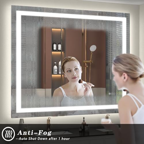 48x38 LED Lighted Bathroom Mirror - Image 4
