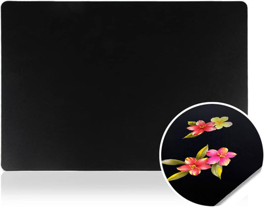 10Sheets Plastic Nail Art Palette Nail Painting Board Nail Drawing Board Nail Painting Mixed Color Palettes Paint Mixing Palette for Nail-Art Beauty Salon Color Cream Mixing, Black