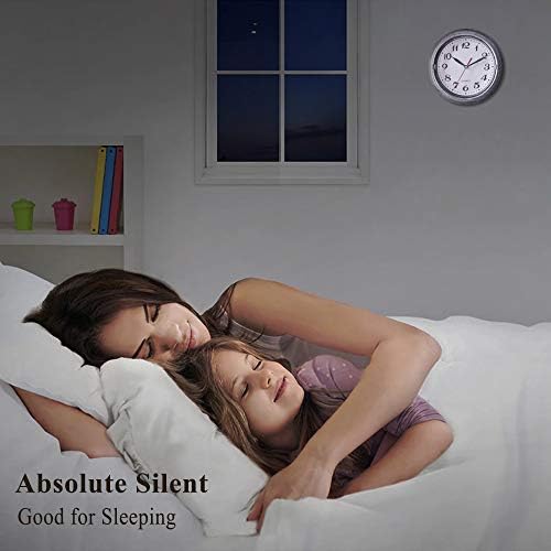 SAC SMARTEN ARTS 8 Inch Silent Small Quartz Wall Clocks Battery Operated in - Image 2