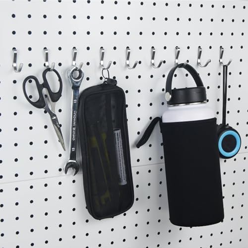 Pegboard J Hooks Silver 80pcs Peg Board Metal Tool Hangers - Image 3