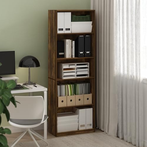 Furinno GEHRY Book Shelf, 5-Tier Bookshelf, by Furinno-FitsYourSpaceFitsYourBudget
