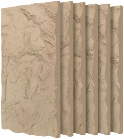 3D Faux Stone Wall Panels by Qinazoe