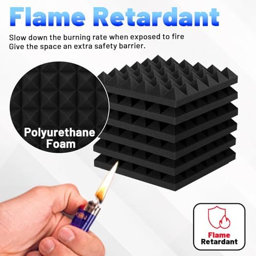 Focusound 36 Pack Sound Proof Foam Panels - Image 5