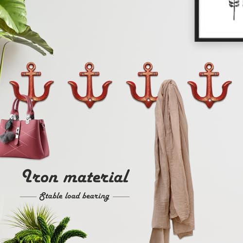 Notakia Decorative Wall Mounted Antique Shabby Chic Metal Home Bathroom Towel - Image 2