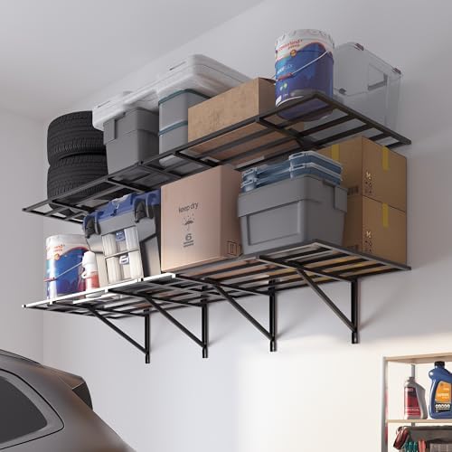 FLEXIMOUNTS 2 Pack 2x6ft Heavy Duty Garage Storage Shelving by FLEXIMOUNTS