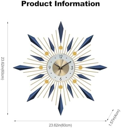 Ergocar Wall Clock, Stylish and Simple Large Decorative Kitchen Wall Clock - Image 3
