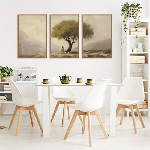 HLNIUC Jesus Sitting Under Olive Tree Canvas Wall Art, Religious Christian Wall - Image 5