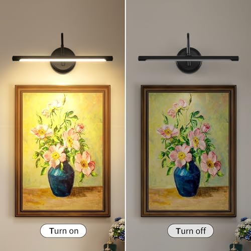 JOOSENLUX LED Picture Light Hardwired Matte Black Modern Picture Lights - Image 6