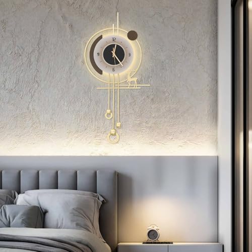 Wall Clock for Living Room, Large Gold Wall Clock - Image 2