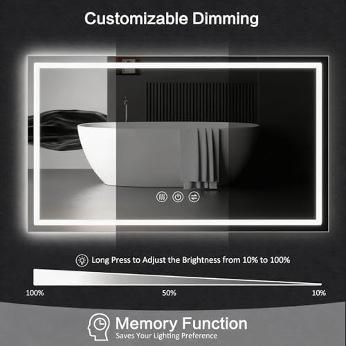 60"x 36" LED Bathroom Mirror - Image 6