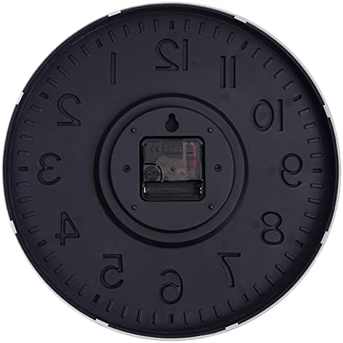 HZDHCLH 12 Inch Silent Wall Clock Battery Operated Non Ticking White Black - Image 5