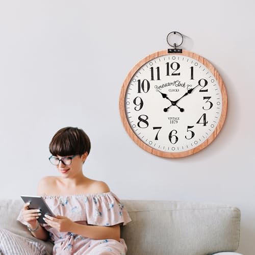 American Clock Co. Vintage Pocket Watch Wall Clock - Image 2