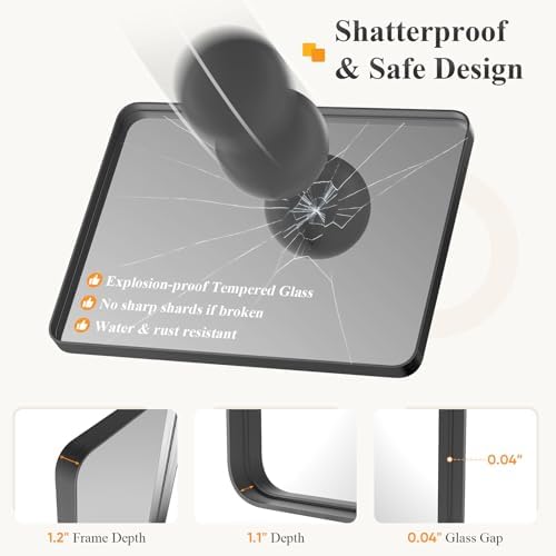 NEWBULIG Bathroom Mirror for Over Sink, 32X48 Inch Wall Vanity Mirror - Image 4