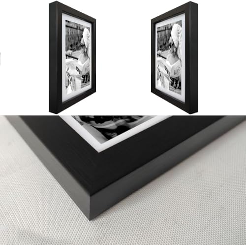 Framed Black and White Canvas Wall Art Woman Reading Newspaper Print Painting - Image 3