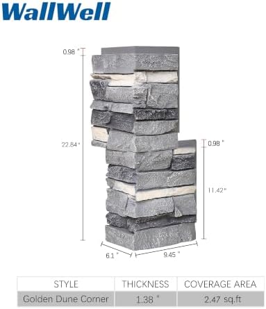 8-Pack Faux Stone Outside Corner - Image 2