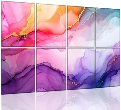 8 Pack Art Acoustic Panels Soundproof Wall Panels, Decorative Sound Dampening by KIOSSUT