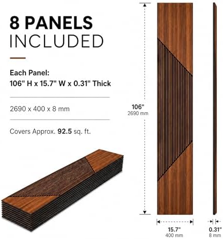 Wood Wall Panels for Interior Decor, Peel and Stick 3D WPC Panels - Image 2