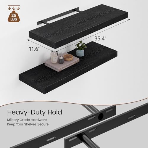 Heimlove 12inch Deep Floating Shelves - Image 3