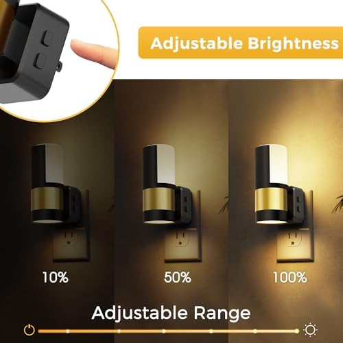 L LOHAS LED Night Lights Plug into Wall, Dimmable Plug in Night Light - Image 2