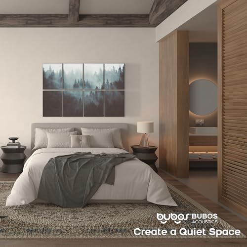 BUBOS 8 Pcs Art Acoustic Wall Panel, 47.2”x31.4”Self Adhesive - Image 6