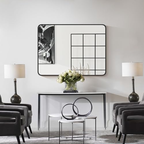 40x30 Inch Rectangle Bathroom Mirror - Image 3