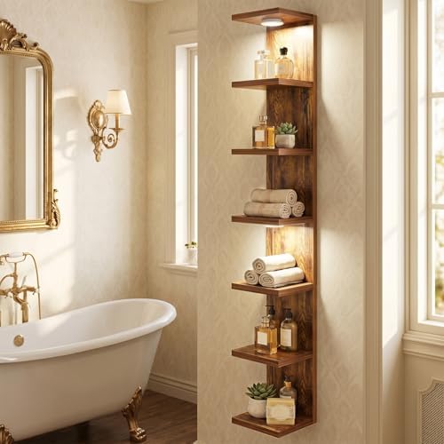 Fixwal 7 Tier Wall Shelf with LED Lights - Image 6