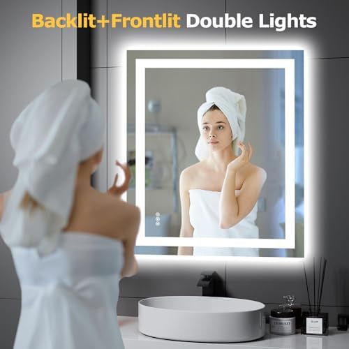 Hivone 36"X30" LED Bathroom Mirror - Image 2