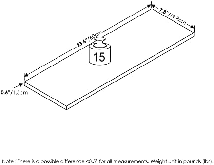 Furinno Rossi Set of 2 Floating Shelves - Image 2