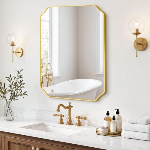 Gold Vanity Bathroom Mirror - Image 7