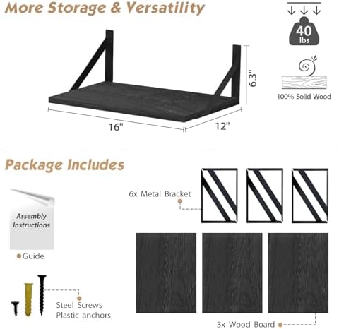 Forbena 12 Inch Deep Floating Shelves - Image 2