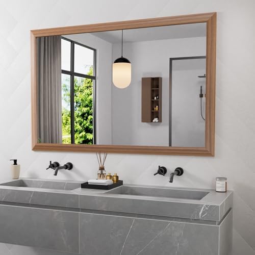Amorho Bathroom Mirror for Wall, 50 X30 Inch by Amorho