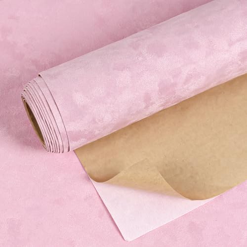VEELIKE Self Adhesive Velvet Flocking Liner Soft Pastel Pink Mottled Felt by VEELIKE