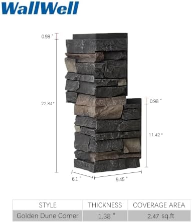 8-Pack Faux Stone Outside Corner - Image 2