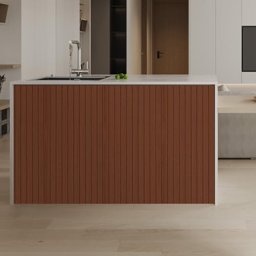 3D Wood Slat Wall Panels Peel and Stick Faux Wood Grain Thick Wallpaper - Image 5