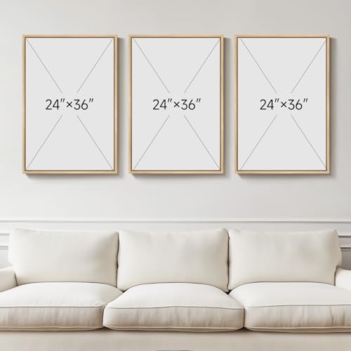 Large Framed Neutral Abstract Wall Art - Image 3