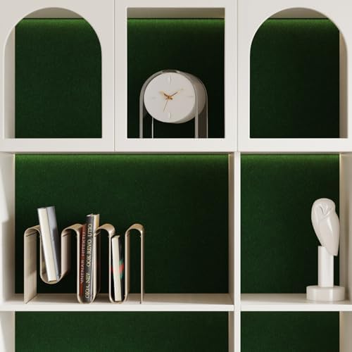 Vintage Green Velvet Wallpaper Soft Velvet Fabric Contact Paper - Image 3