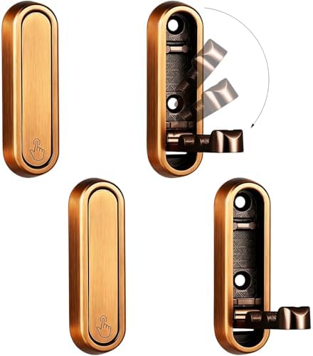 Foldable Wall Hooks, 40lb Heavy Duty, Zinc Alloy, 4 Pack by XSGTZMJ