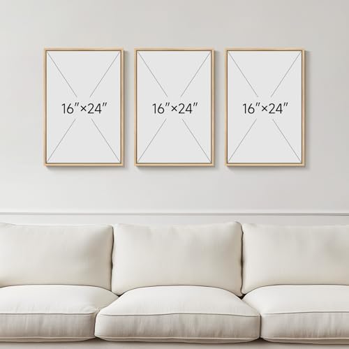 Framed Abstract Sage Green 3 Piece Wall Art - Image 3