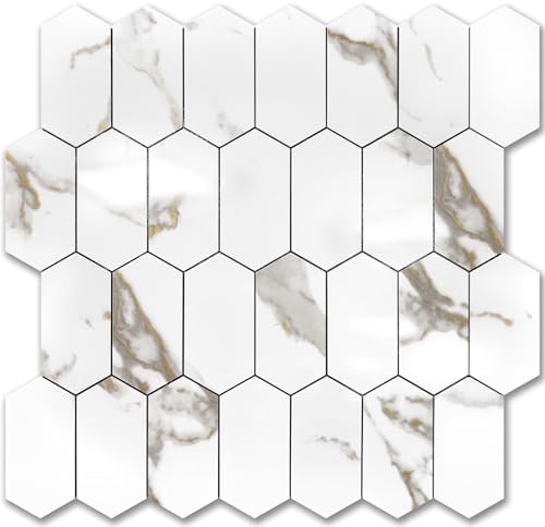 Vamos Tile Long Hexagon Peel and Stick Backsplash Tile by VamosTile