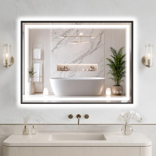 30"x40" LED Bathroom Mirror by FLYECHO