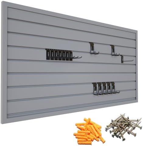 Yuzzy Slat Wall Paneling 2 x 4ft, Garage Slatwall Panel Wall Storage Systems by Yuzzy