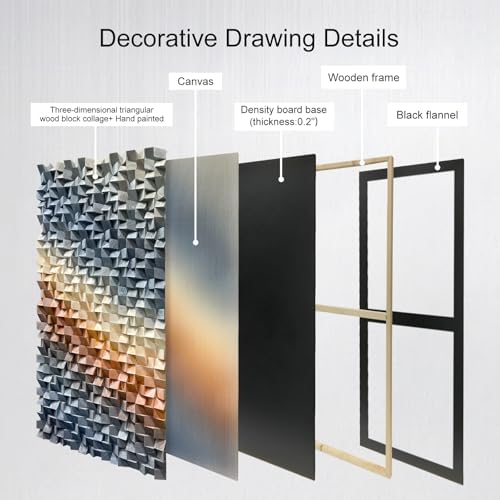 LIUZEYUE Narrow Statement 3D Wooden Wall Decor - Image 3